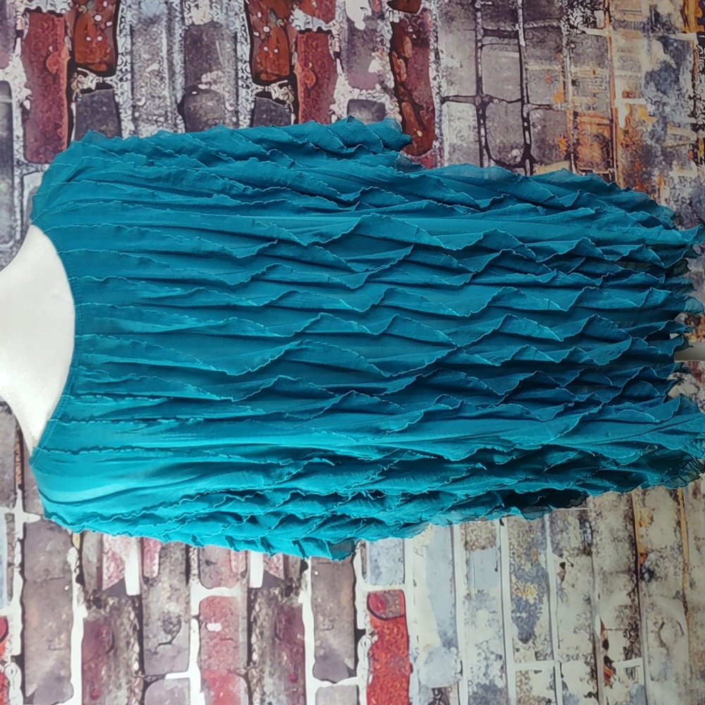 Sunny Leigh Ruffle Mesh Top - Picture 3 of 11